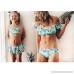 Mommy Me Swimsuit Floral Print Off Shoulder Bikini Tops Panty Set Family Matching Swimwear Bathing Suit B07JNH4XSD